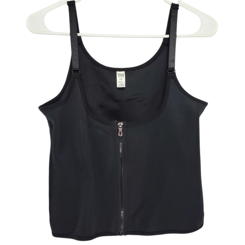 2449 * Blitz Moda Waist Trainer Body Shaper Black Size XXL
